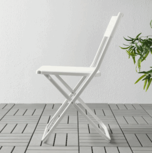 chaise pliante ikea blanche fejan